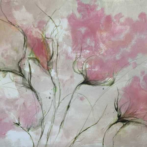Flowers technique mixte 130x90cm 1600