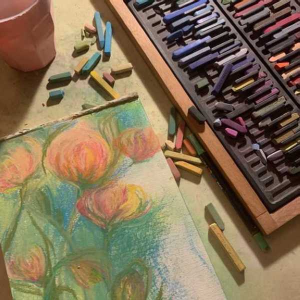 pastel in progress