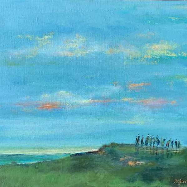 Falaise 46x38cm huile sur toile en caisse amricaine 230