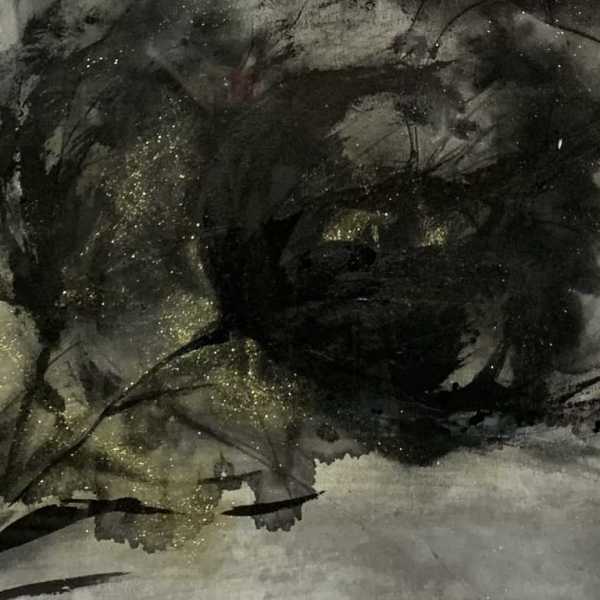 Dtail encre sur papier